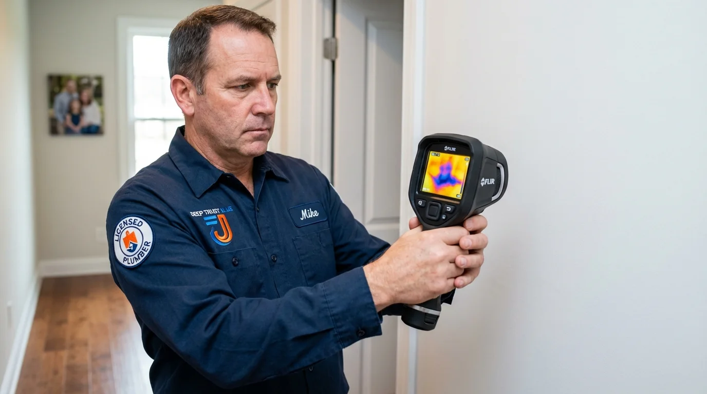 Thermal imaging leak detection by Johns Plumbing LLC in Verona